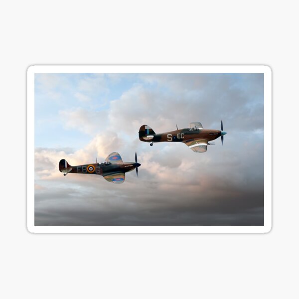 Supermarine Spitfire and Hawker Hurricane Sticker