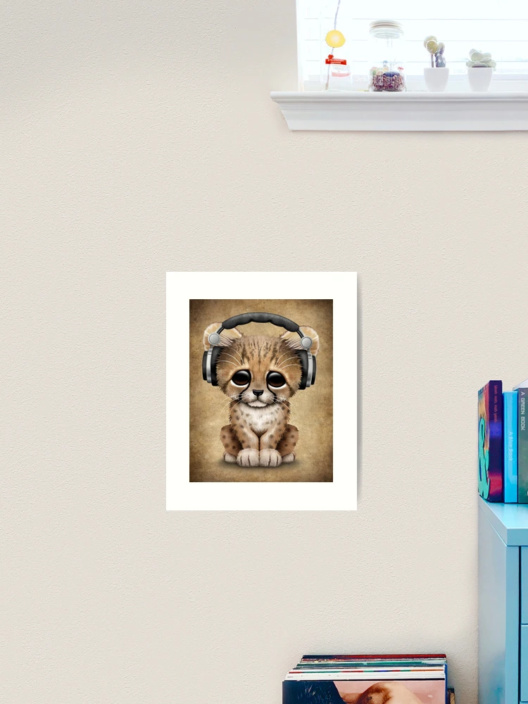 Cheetah Cub Playing With Basketball  Art Print for Sale by jeff bartels
