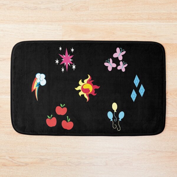 Item preview, Elements of Harmony (7) Stars Rainbow Butterfly Diamond Ballons Apples Sun Fire MLP Cutie Mark Sign designed and sold by ariados4711.