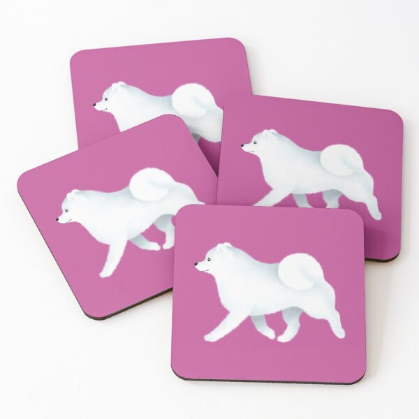 Item preview, Samoyed Pattern (Berry Background) designed and sold by illucalliart.