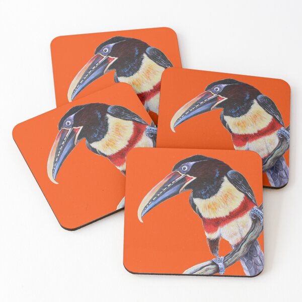 Item preview, Chestnut eared aracari-Araçari castano designed and sold by mandalatepui.