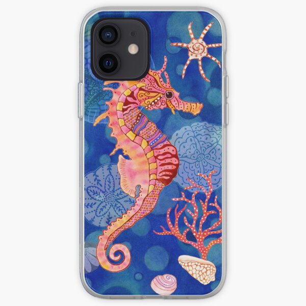 Seahorse in the Blue iPhone Soft Case