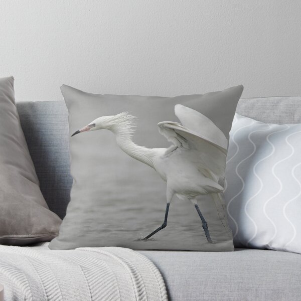 Item preview, White Phase Reddish Egret Hunting in the Gulf of Mexico designed and sold by TheCurators.