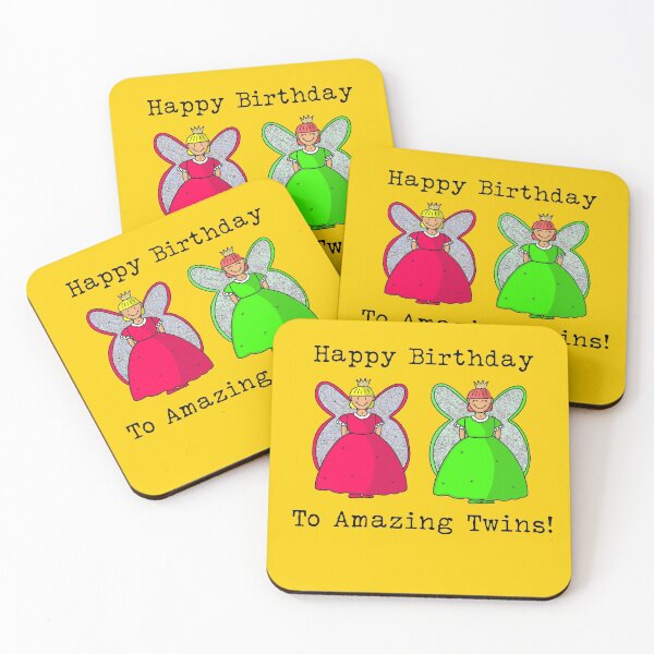 Item preview, Happy Birthday To Amazing Twins designed and sold by KatQat.