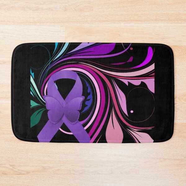 Item preview, Purple Awareness Ribbon with Decoravtive Floral  designed and sold by Alondra.