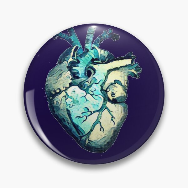 Item preview, Great Wave Anatomical Heart- ALTERED designed and sold by Unhinged Artistry.