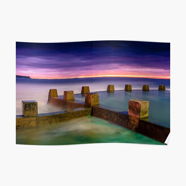 Coogee Beach pre-dawn Poster