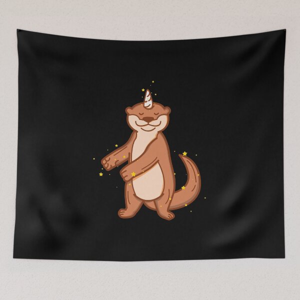 Item preview, Flossing Ottercorn: Dancing Otter Unicorn designed and sold by friendlyspoon.