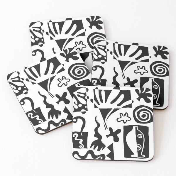 Item preview, Matisse Black & White paper cuts 2 designed and sold by DeidreMosher.