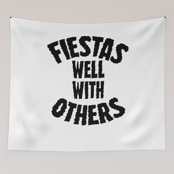 Aperçu de l'œuvre Fiestas Well With Others, Cinco de Mayo Muscle Tee, Chemises à boire pour femmes créée et vendue par Noussairox.