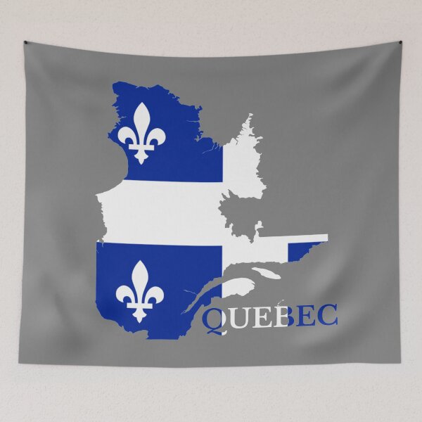 Item preview, Quebec Flag Map, QC, Canada designed and sold by marosharaf.