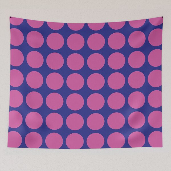 Item preview, Pink Dots Circles on Dark Blue Background designed and sold by RichieH.