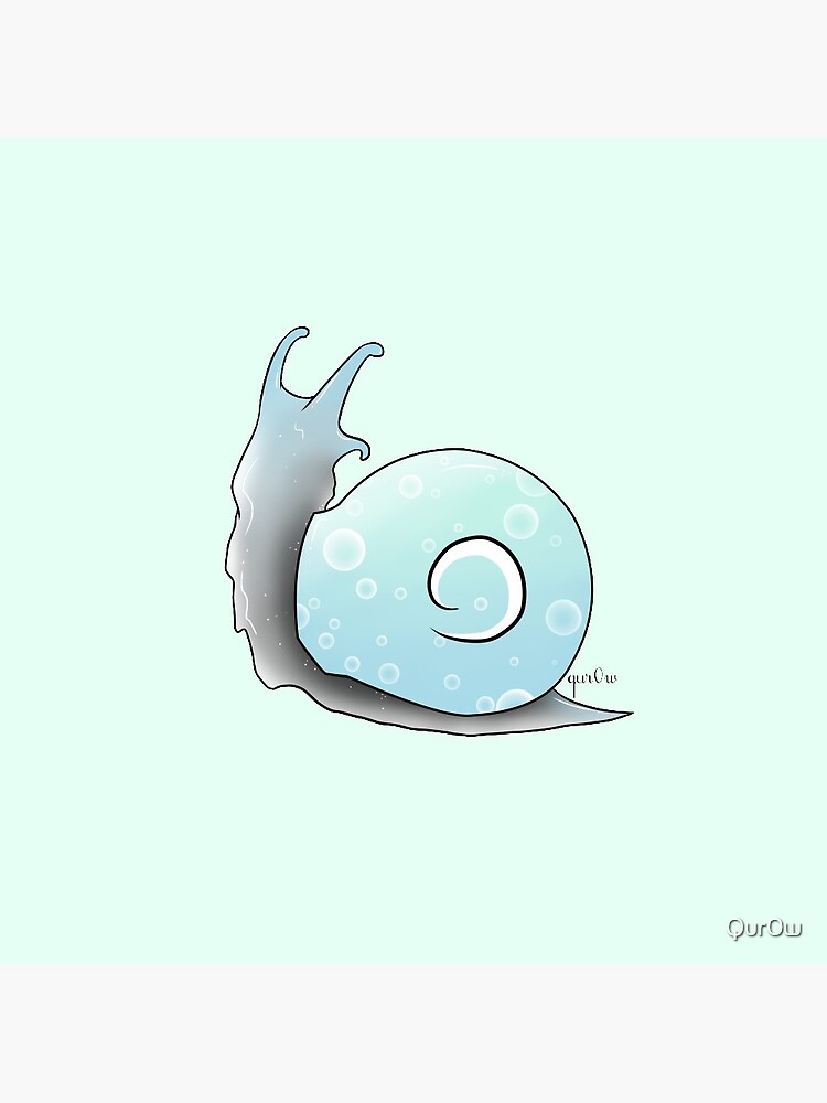 Demiboy pride flag snail by Qur0w