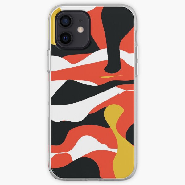 Orange Camo Print iPhone Soft Case