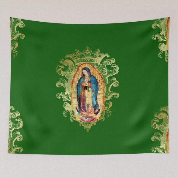 Item preview, Our Lady of Guadalupe Mexican Virgin Mary Mexico Aztec Tilma 20-102 designed and sold by hispanicworld.