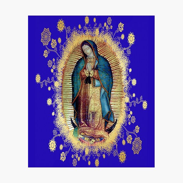 Lámina fotográfica Nuestra Señora de Guadalupe Mexicana Virgen María México Tilma de