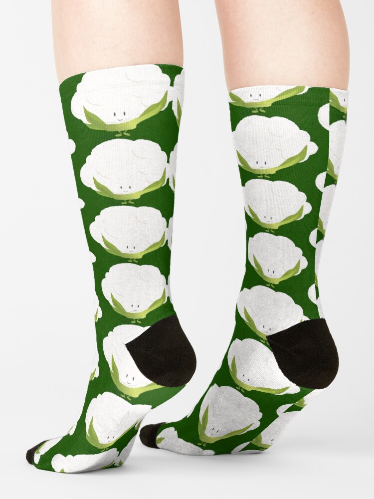 "Smiling Cauliflower Cartoon Character" Socks for Sale by RandomWay Redbubble