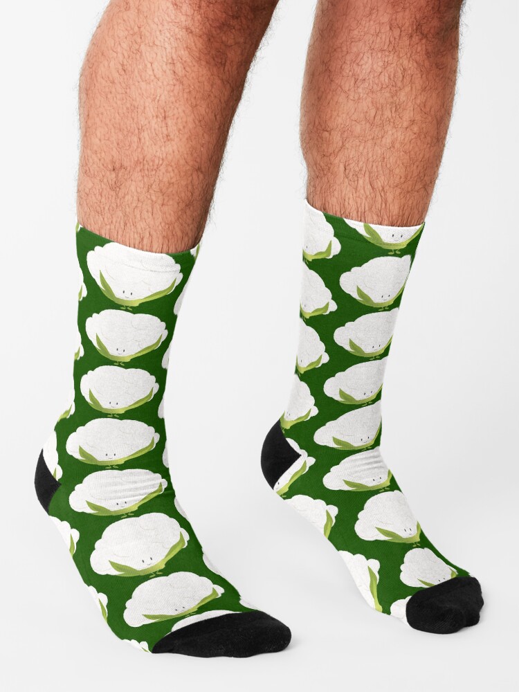 "Smiling Cauliflower Cartoon Character" Socks for Sale by RandomWay Redbubble