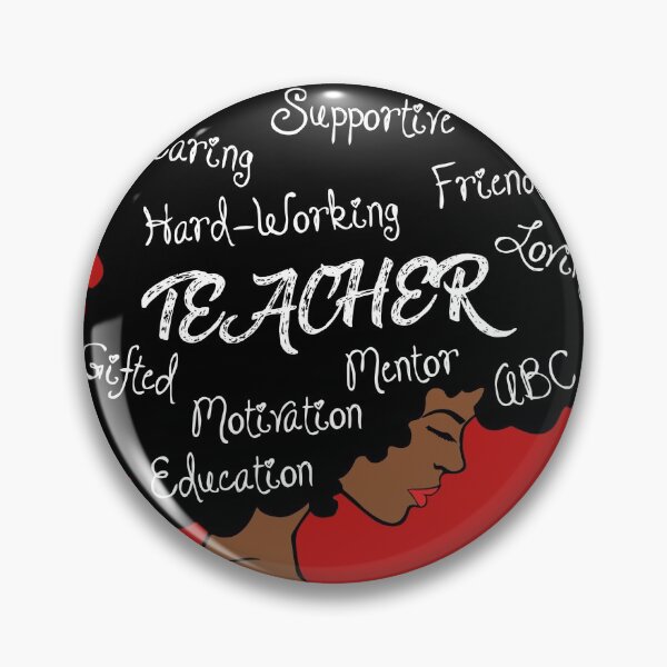 Artikelvorschau, Schwarze Lehrerin Afro entworfen und verkauft von evadeedesigns.