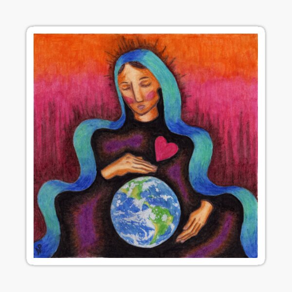 Earth Mother Mary Sticker