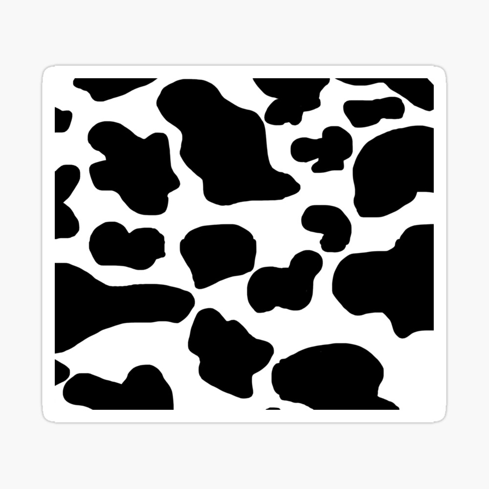 Cow Print Poster By Faithprincipato Redbubble - cow spots roblox