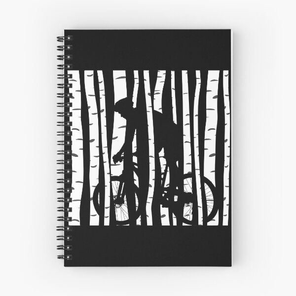 Item preview, Mountain Biker in a Birch Tree Forest designed and sold by Rahdoo.
