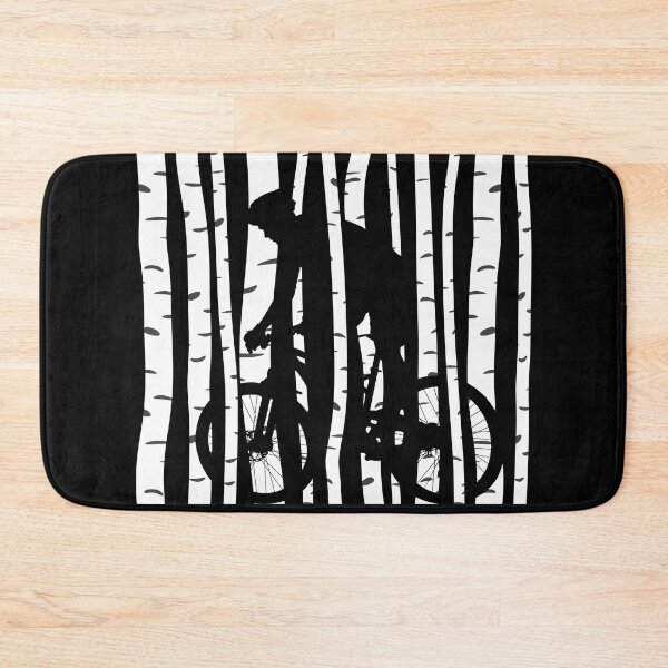 Item preview, Mountain Biker in a Birch Tree Forest designed and sold by Rahdoo.