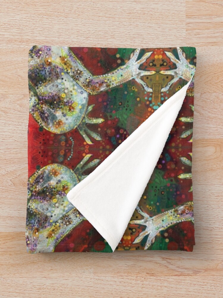 Alternate view of Bynoe's Gecko Painting - 2012 Throw Blanket