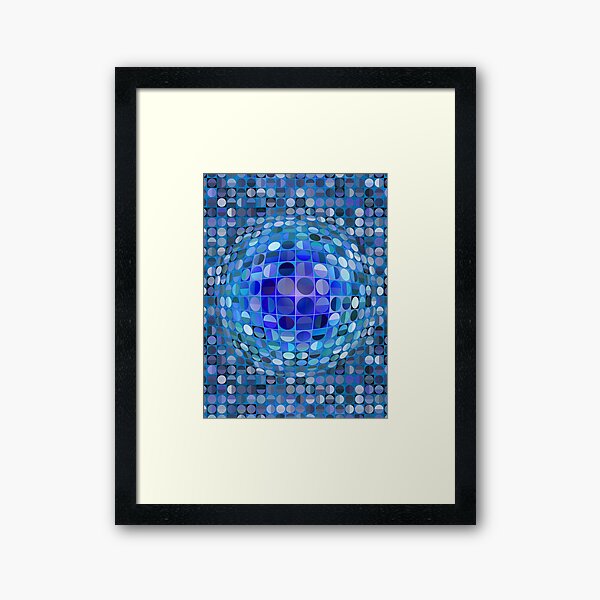 Aperçu de l'œuvre Sphère d'illusion optique - Bleu créée et vendue par BonniePhantasm.