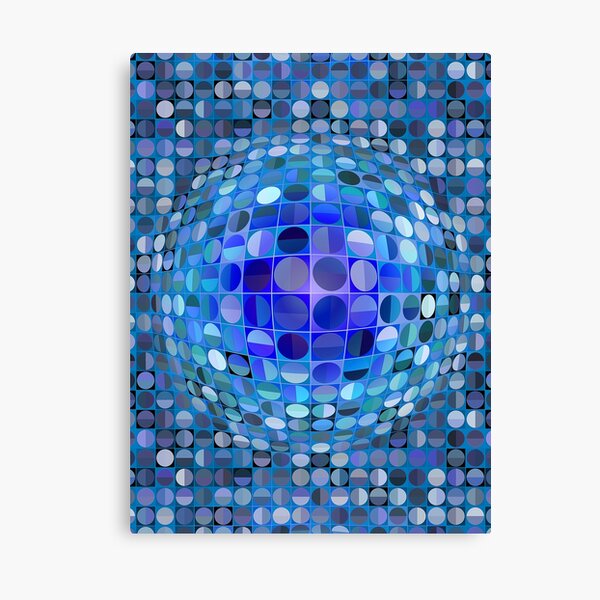 Aperçu de l'œuvre Sphère d'illusion optique - Bleu créée et vendue par BonniePhantasm.