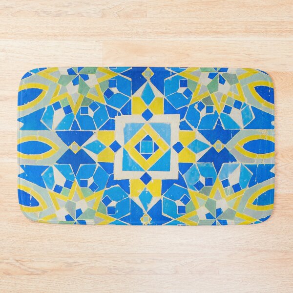Item preview, Moroccan Tile - Zellige III Square Yellow designed and sold by TRVLR Designs.