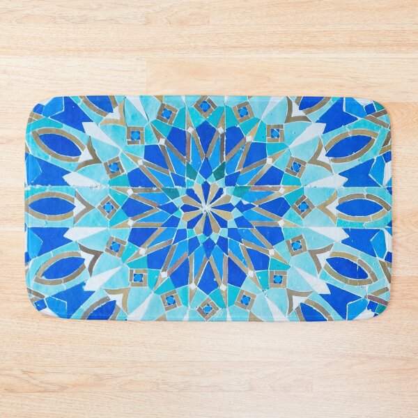 Item preview, Moroccan Tile - Zellige II Cobalt Round designed and sold by TRVLR Designs.