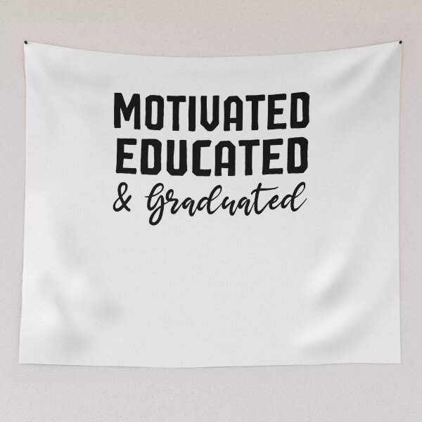 Item preview, Motivated Educated Graduated Class of 2020 Ladies Adult End of School Year Top Senior Year Shirt | High School College Grad School Graduate designed and sold by Noussairox.