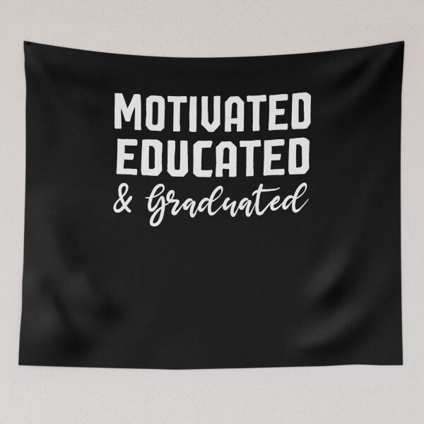 Item preview, Motivated Educated Graduated Class of 2020 Ladies Adult End of School Year Top Senior Year Shirt | High School College Grad School Graduate designed and sold by Noussairox.