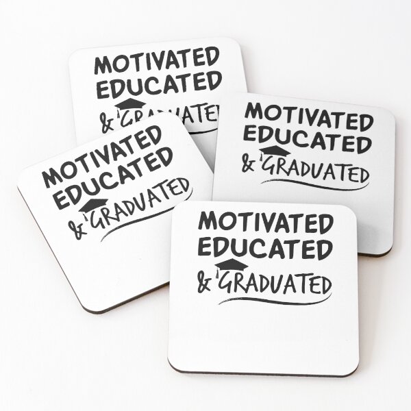 Item preview, Motivated Educated Graduated Class of 2020 Ladies Adult End of School Year Top Senior Year Shirt | High School College Grad School Graduate designed and sold by Noussairox.
