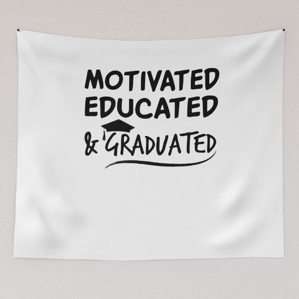 Item preview, Motivated Educated Graduated Class of 2020 Ladies Adult End of School Year Top Senior Year Shirt | High School College Grad School Graduate designed and sold by Noussairox.
