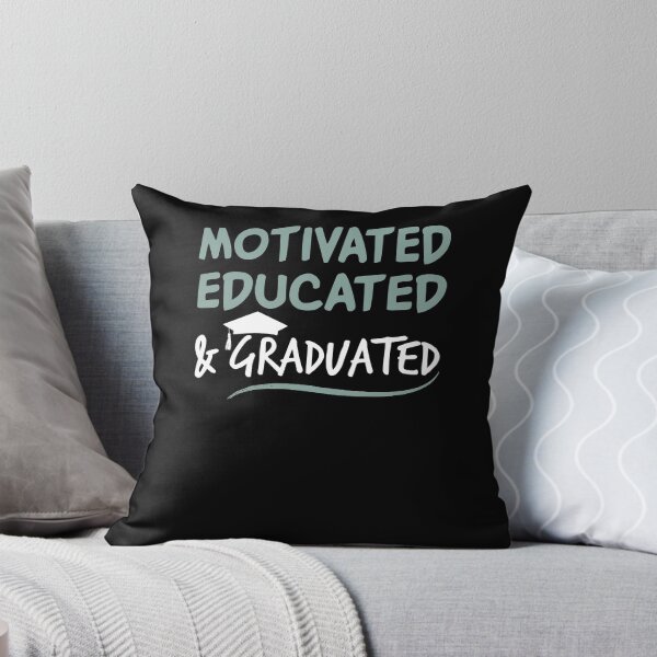 Item preview, Motivated Educated Graduated Class of 2020 Ladies Adult End of School Year Top Senior Year Shirt | High School College Grad School Graduate designed and sold by Noussairox.