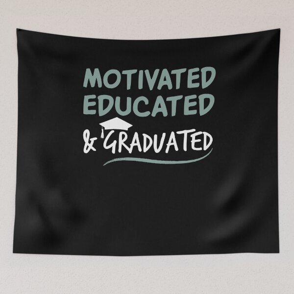 Item preview, Motivated Educated Graduated Class of 2020 Ladies Adult End of School Year Top Senior Year Shirt | High School College Grad School Graduate designed and sold by Noussairox.