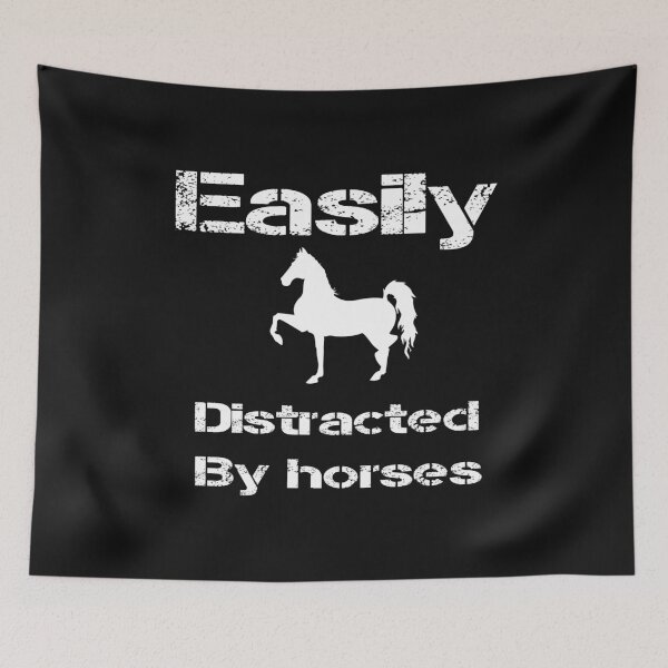 Item preview, Easily distracted by horses,Horse Lover Gift ,Horse Shirt, Horse Vaulting Riding,, Classic T-Shirt   designed and sold by delkh07.