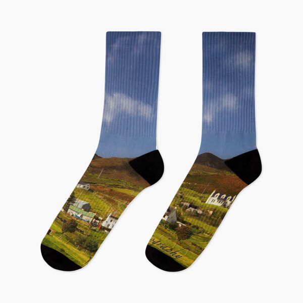 Item preview, Wee Village of Staffin - Isle of Skye - Trotternish Peninsula - Panorama designed and sold by Yannik Hay.