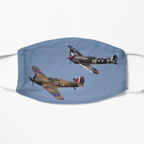 Hunter Valley Airshow 2019 - Hurricane Spitfire Formation Flat Mask