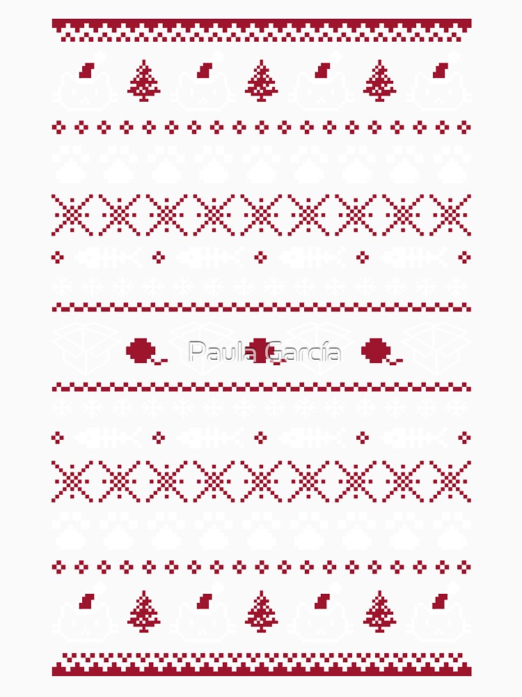 Thumbnail 3 von 3, Baseballshirt mit 3/4-Arm, Purrfect Weihnachten designt und verkauft von paula-garcia.