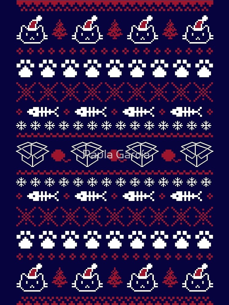 Thumbnail 5 von 5, Grafik T-Shirt, Purrfect Weihnachten designt und verkauft von paula-garcia.