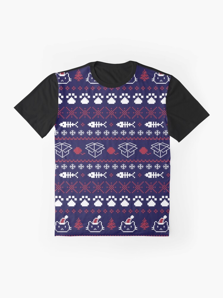 Thumbnail 4 von 5, Grafik T-Shirt, Purrfect Weihnachten designt und verkauft von paula-garcia.