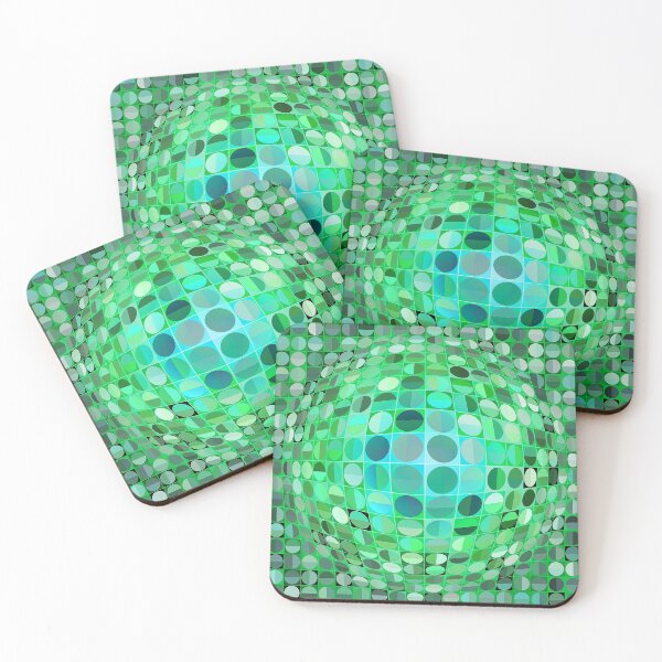 Item preview, Optical Illusion Sphere - Green designed and sold by BonniePhantasm.