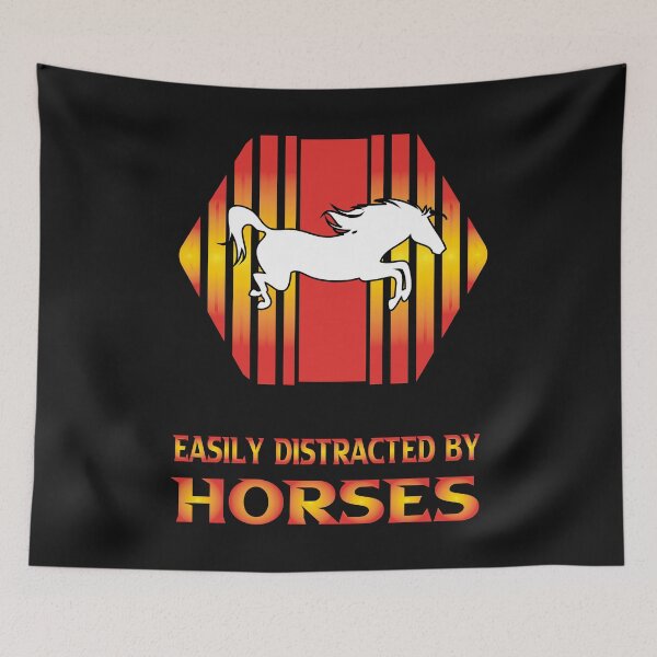 Item preview, Easily distracted by horses,Horse Lover Gift ,Horse Shirt, Horse Vaulting Riding,, Classic T-Shirt   designed and sold by delkh07.