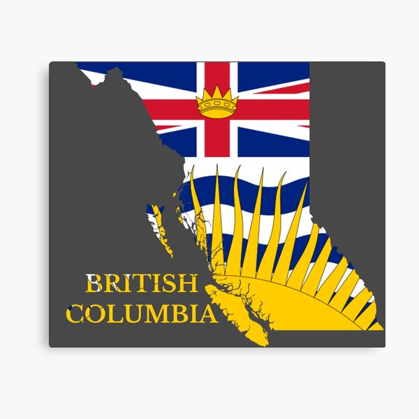 Item preview, British Columbia Flag Map, BC, Canada designed and sold by marosharaf.