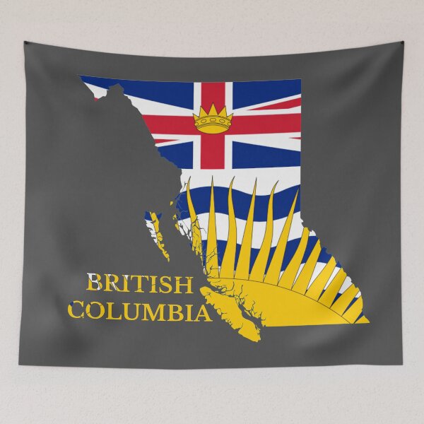 Item preview, British Columbia Flag Map, BC, Canada designed and sold by marosharaf.
