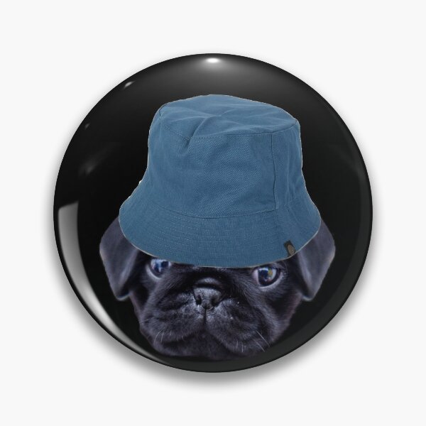 Item preview, Pug con un sombrero de cubo designed and sold by MagicMullet.