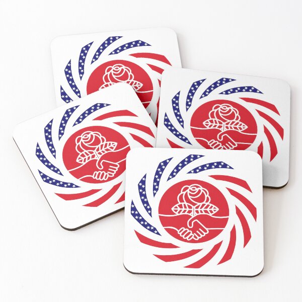 Item preview, Democratic Socialist Murican Patriot Flag Series designed and sold by Carbon-Fibre Media.